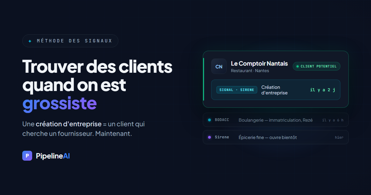 Comment trouver des clients quand on est grossiste — PipelineAI
