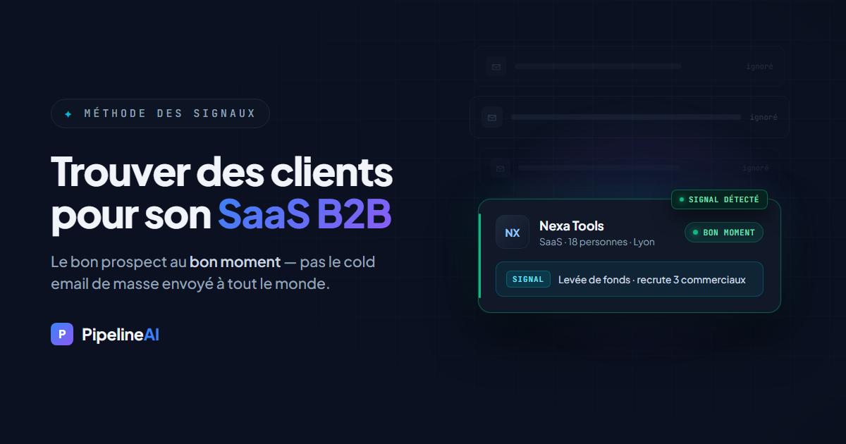 Comment trouver des clients pour son SaaS B2B — PipelineAI